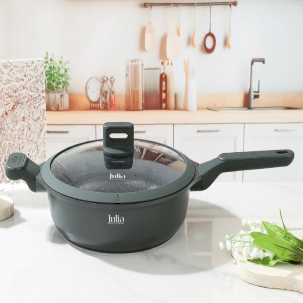 ELITE-PRO DEEP FRYPAN WITH LID 28CM-GREEN